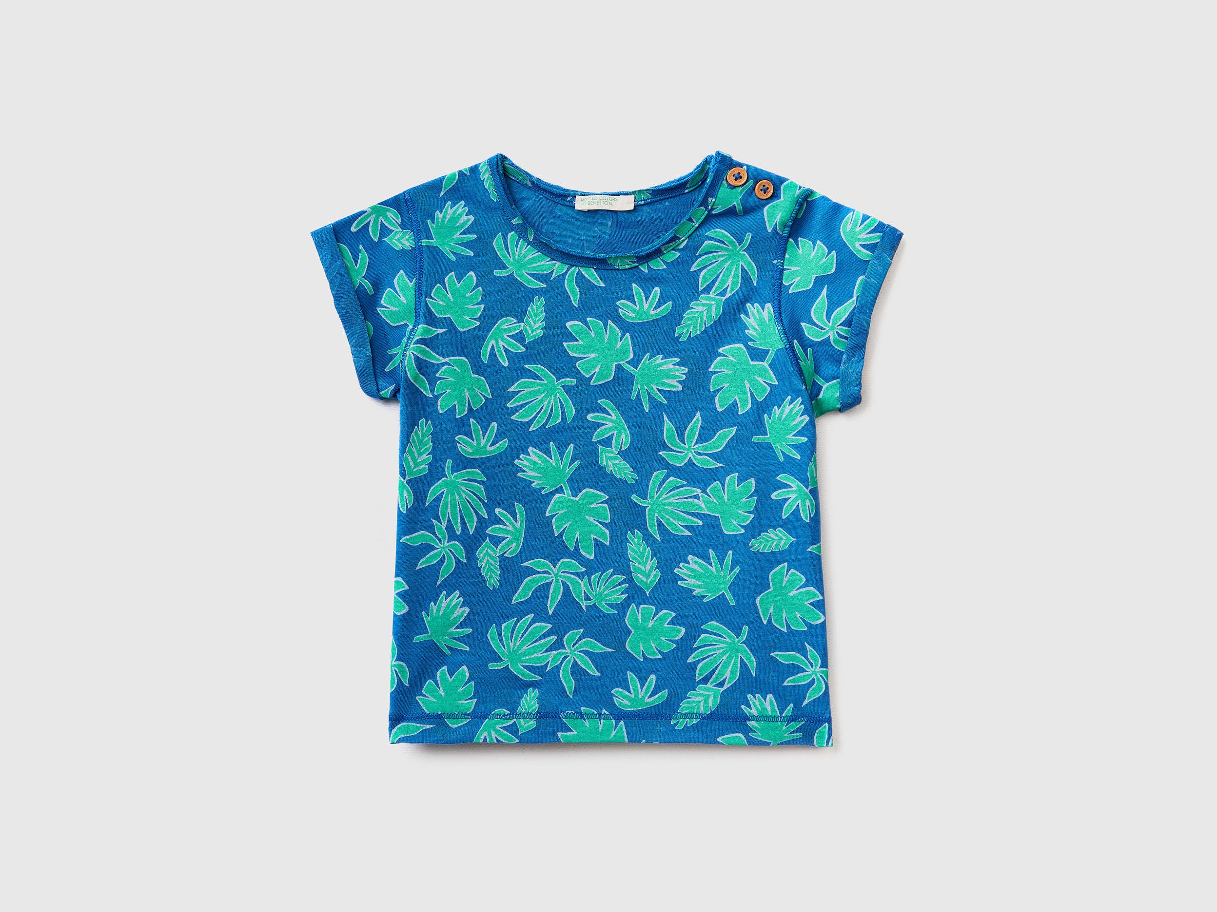 T-Shirt With Tropical Print