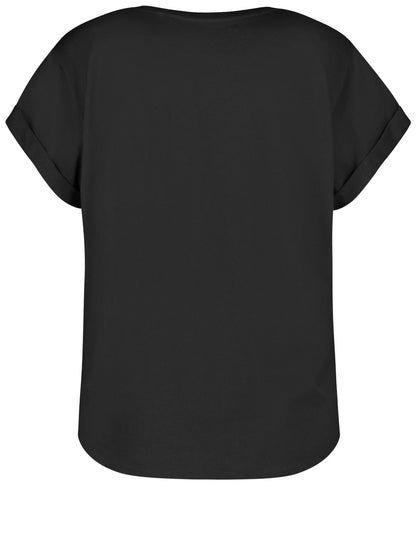 Top With Crochet Chest Pocket