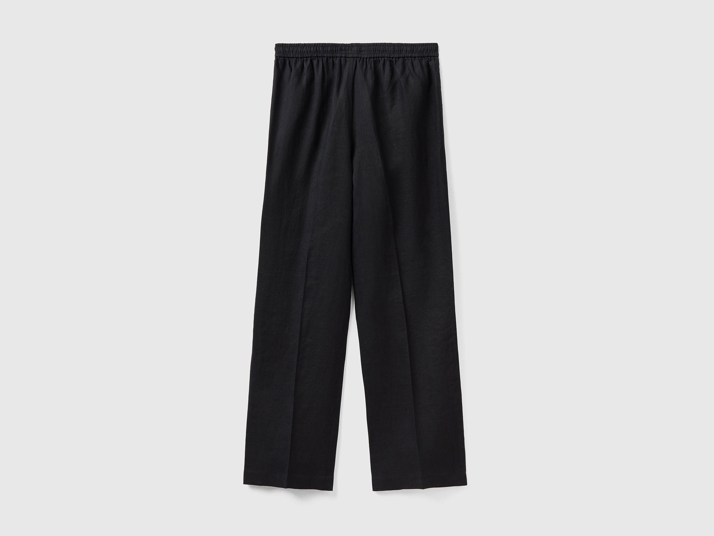 Trousers In Pure Linen With Elastic