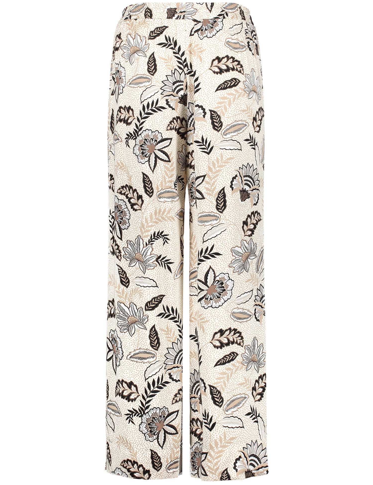 Trousers With A Floral Print, Palazzo Fit