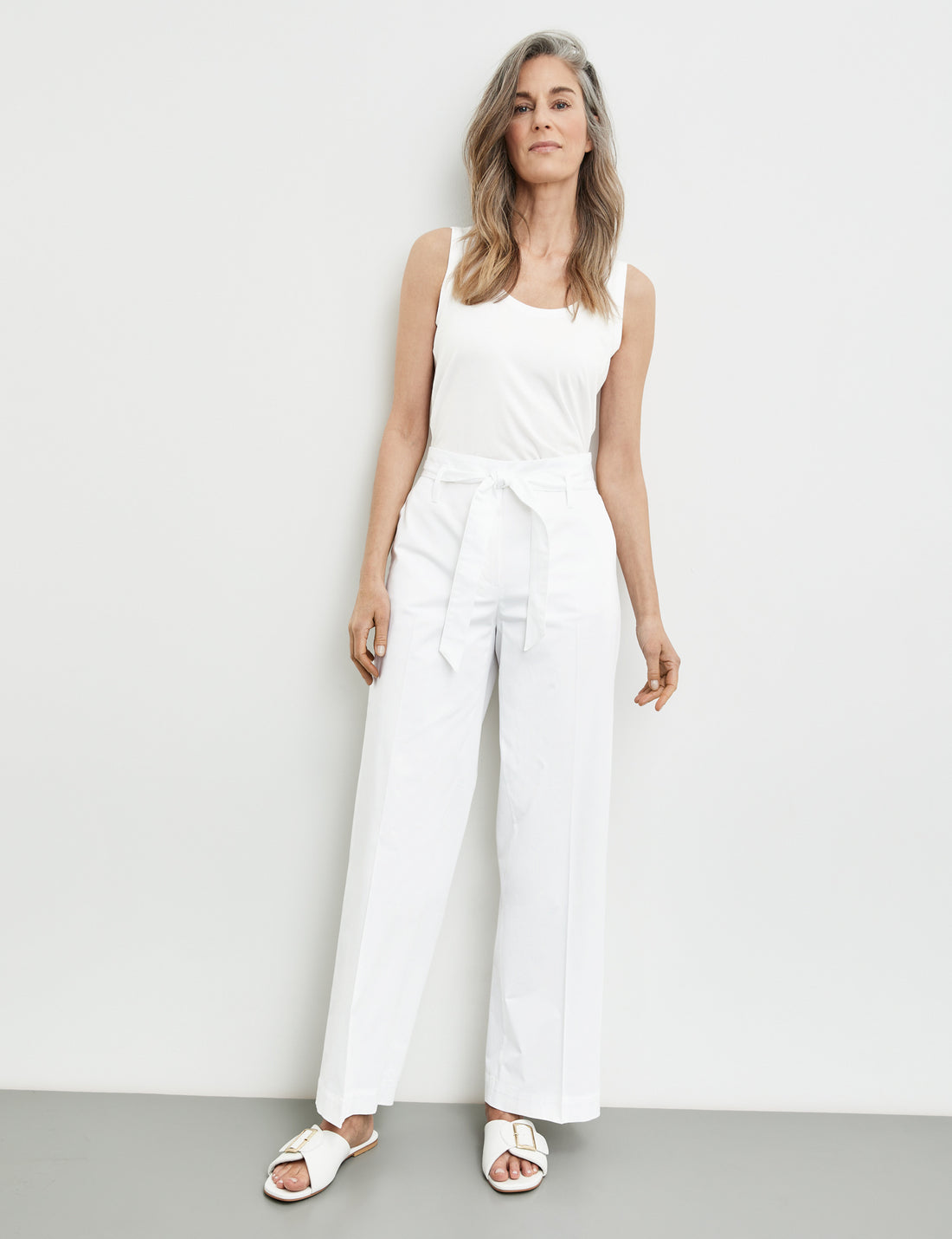 Trousers With A Tie-Around Belt