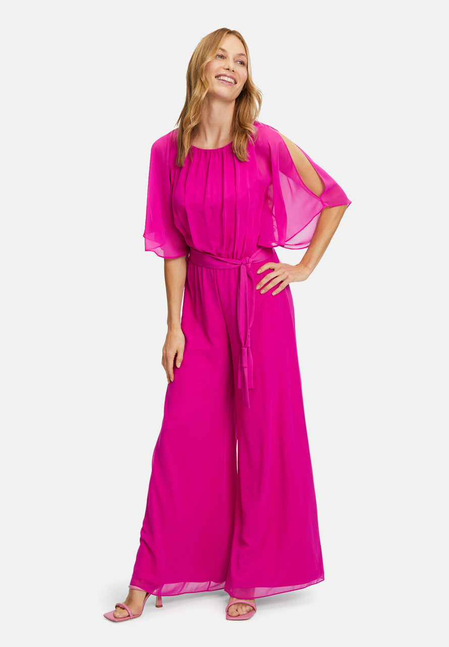 Vera Mont Jumpsuit With Tie Belt
