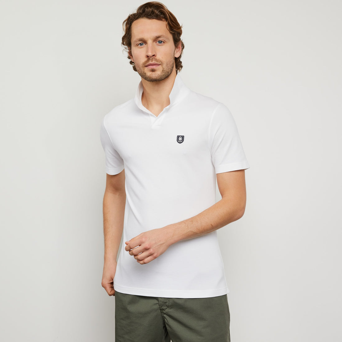 White Polo Blanc In Cotton Pique - 02