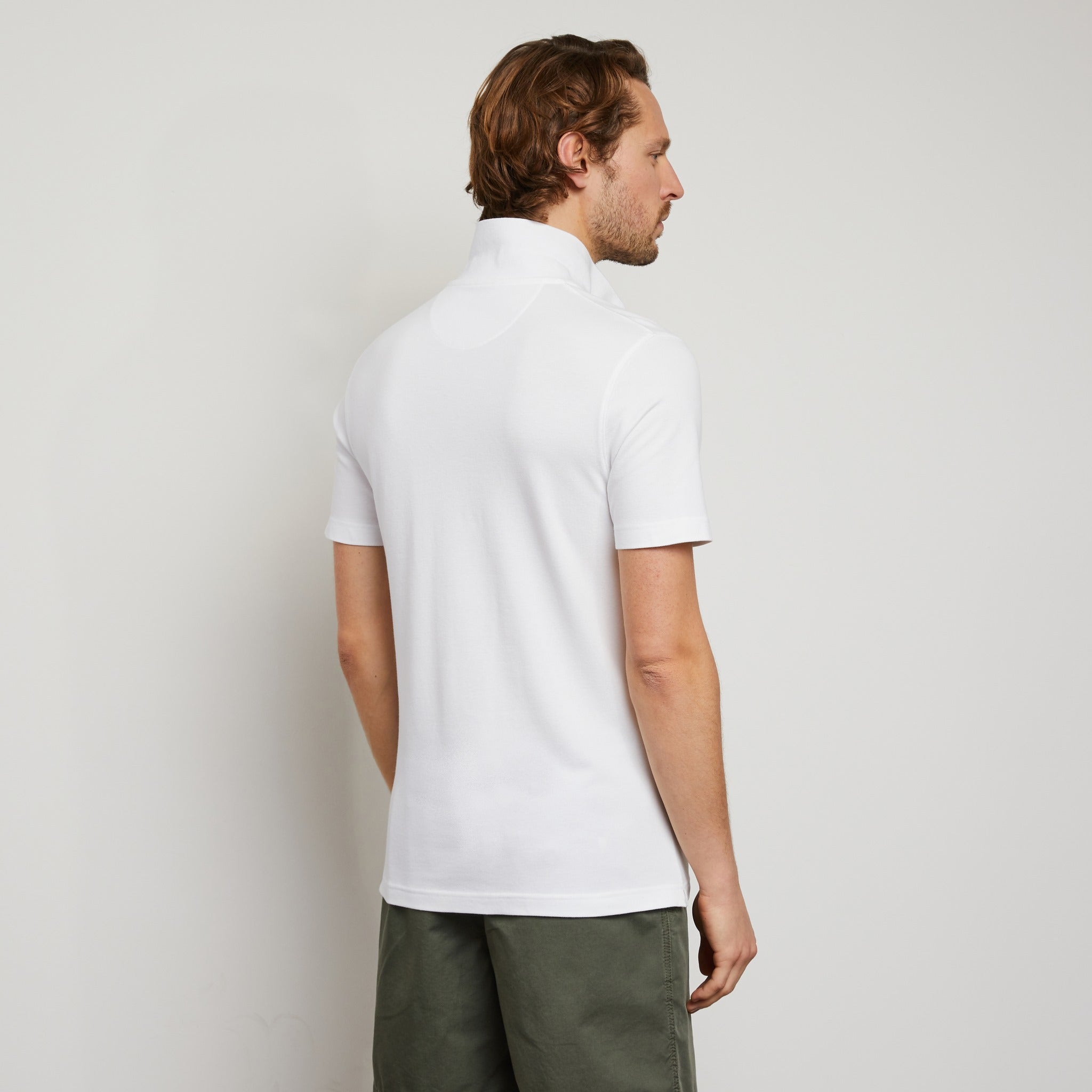 White Polo Blanc In Cotton Pique - 03