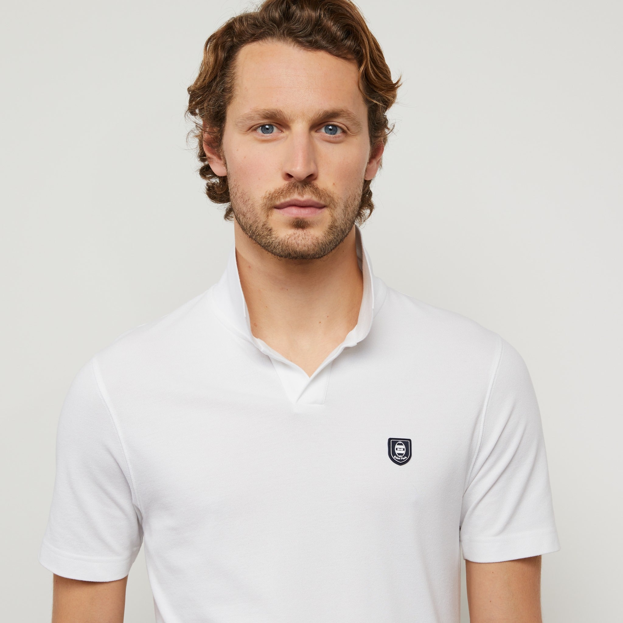 White Polo Blanc In Cotton Pique - 04