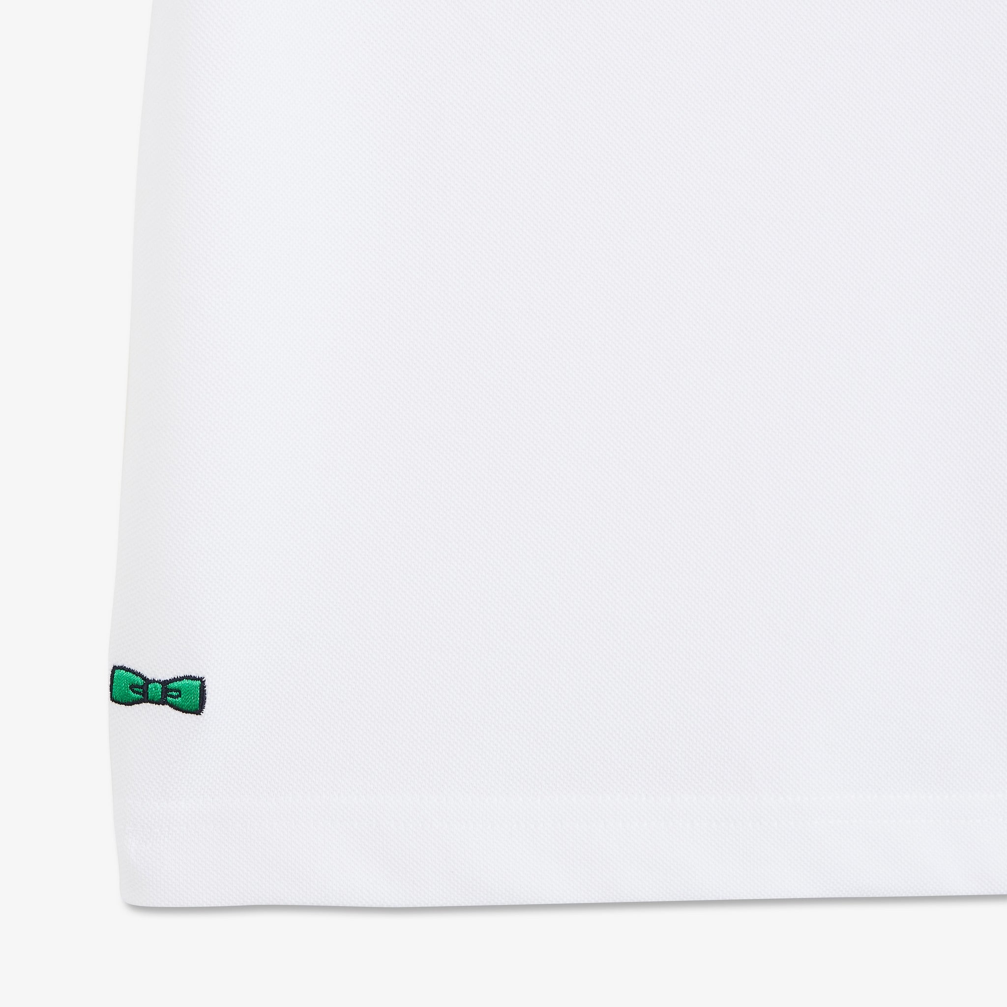 White Polo With Multicolour Bow Ties Embroidery - 06
