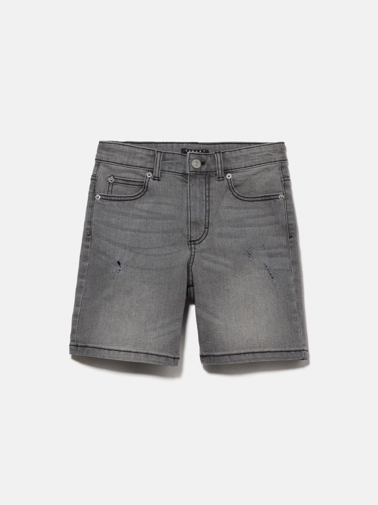 Worn Look Denim Bermudas - BEVAVA