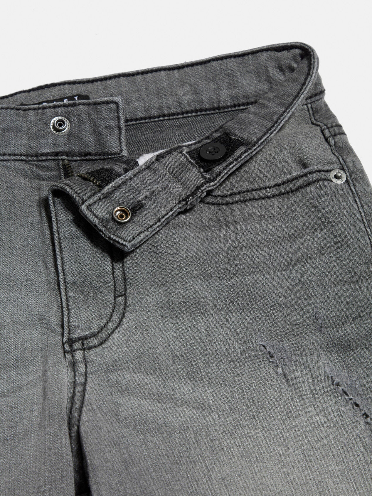 Worn Look Denim Bermudas - BEVAVA