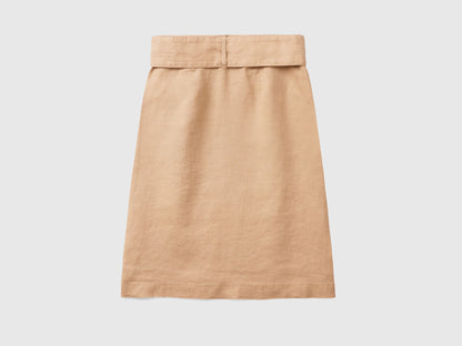 Wrap Skirt In Pure Linen